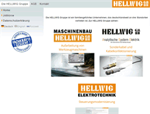 Tablet Screenshot of hellwig-gmbh.de